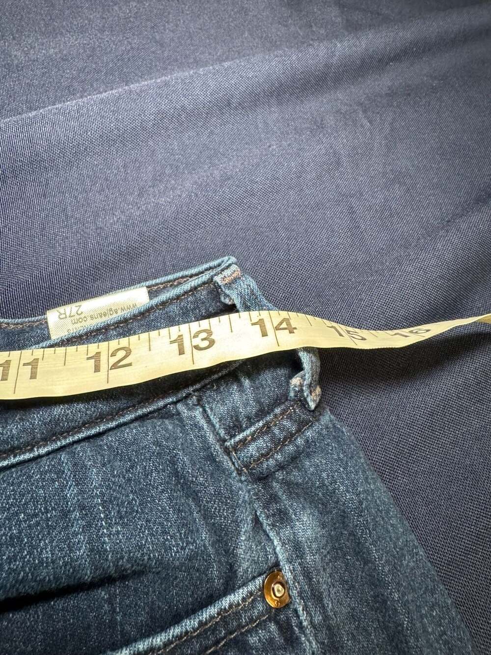 AG Adriano Goldschmied The Prima Size 27R Blue Mid-Rise Cigarette Jeans - Picture 7 of 9